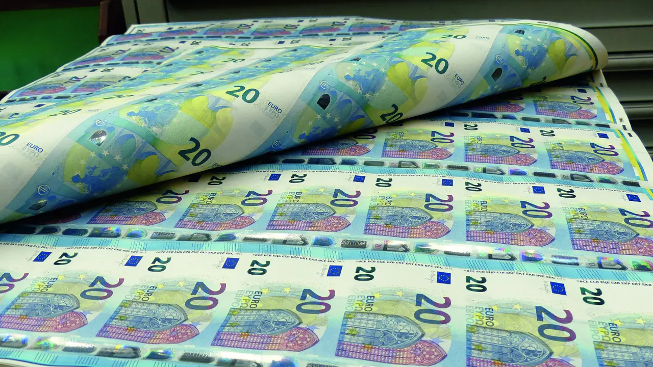 Impresión de billetes.BCE