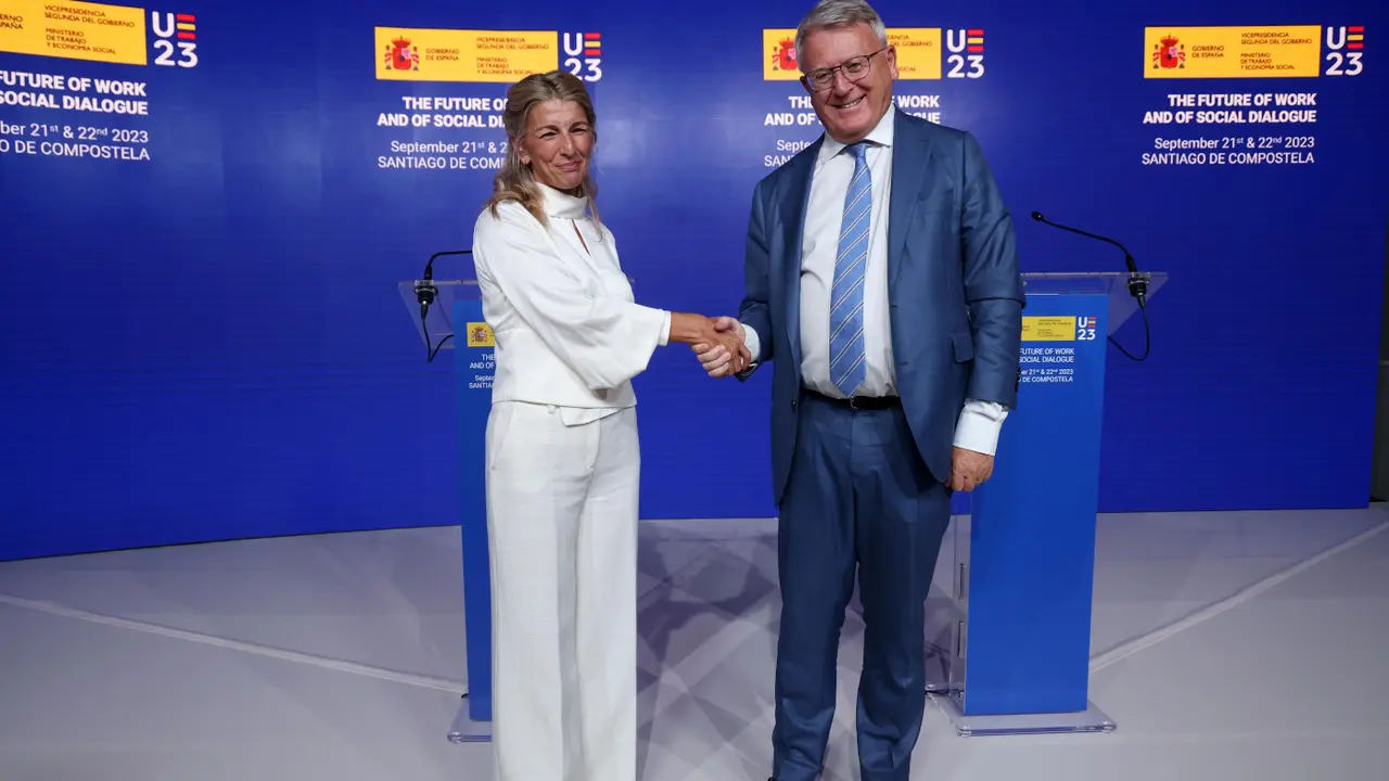 Yolanda Díaz y Nicolas Smith. Pepe Ferrín