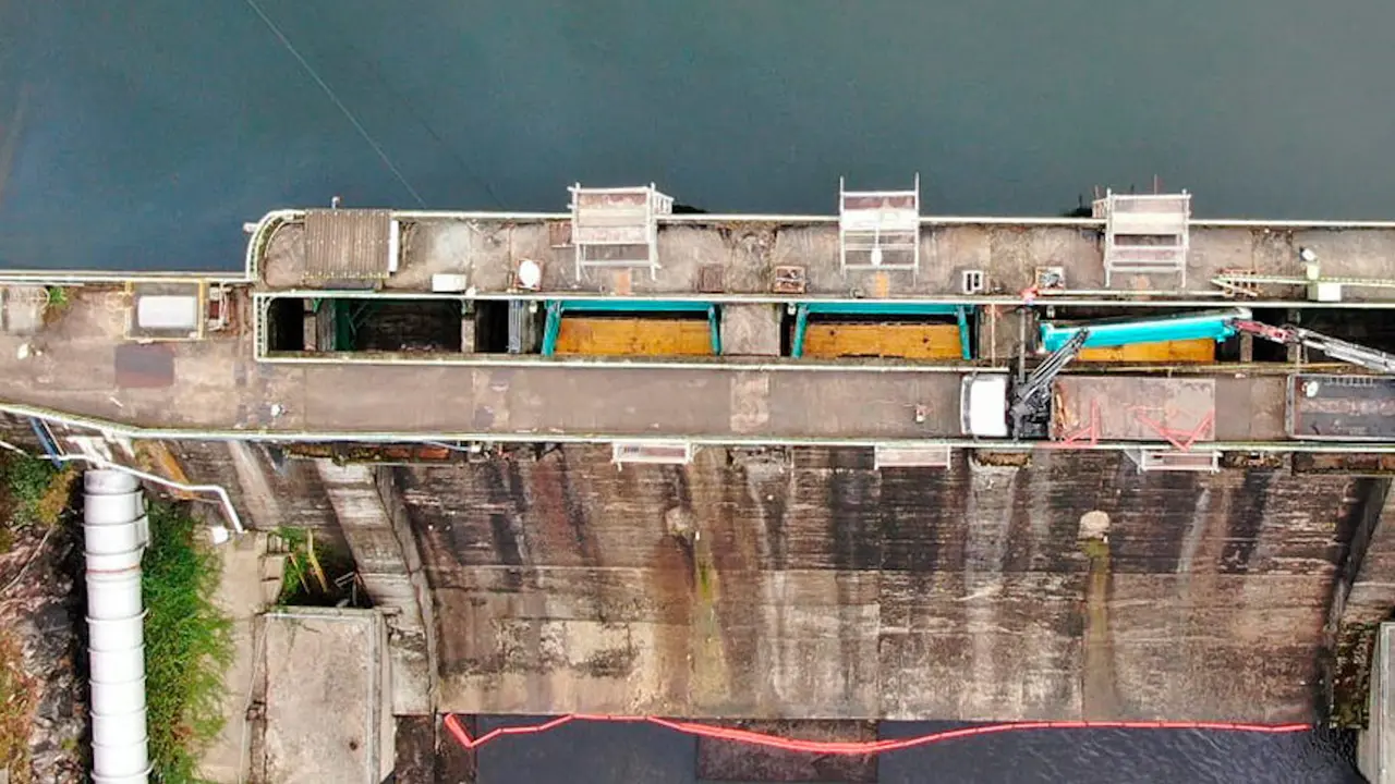 Una de las presas que gestiona Xeal en la comarca de O Xallas.XEAL