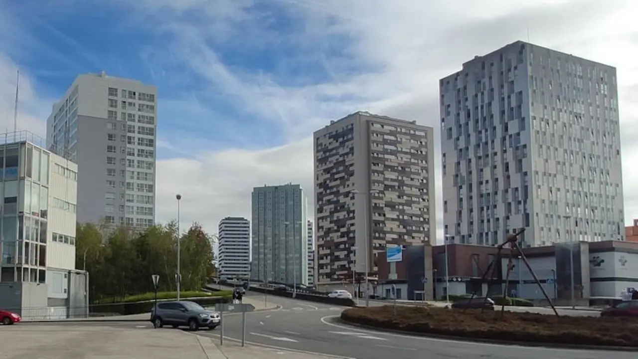Una vista del barrio coruñés de Someso. EP
