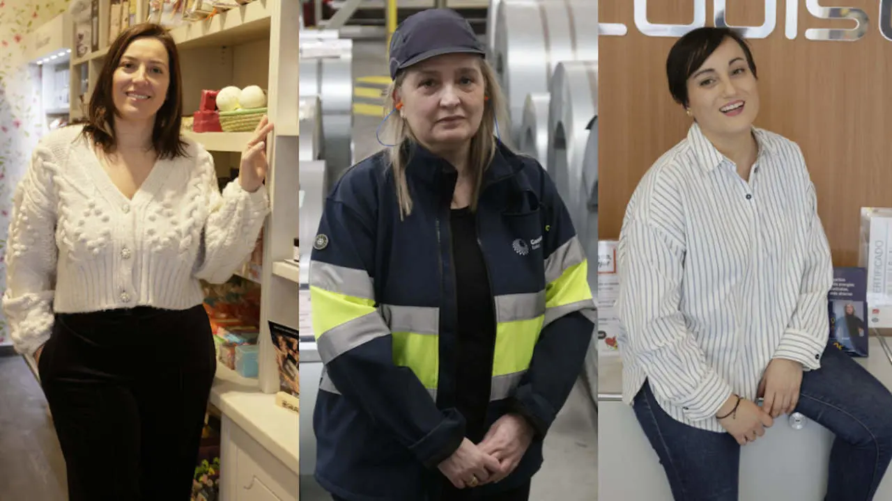 De izquierda a derecha: María Fernández Castro, Susana Luaces y Belén Trabazo. DP