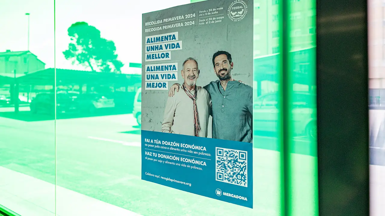 El cartel promocional de la campaña de Fesbal y Mercadona.EP