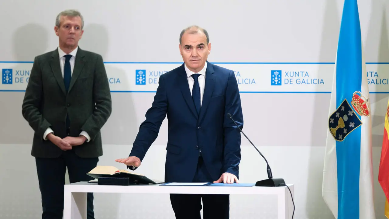 Juan Carlos Reboredo al tomar posesión al frente de la Oficina de Coordinación Económica. EP