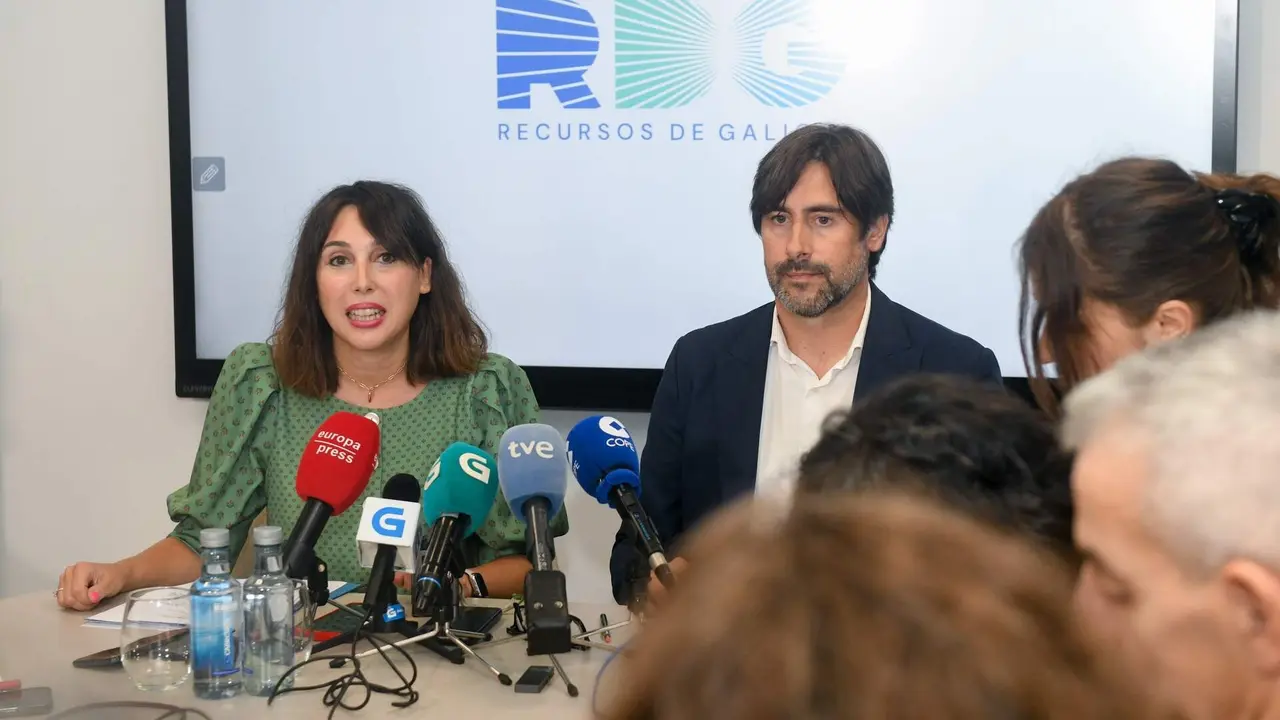 Lorenzana y Bruquetas, en la presentación de la comercializadora. EP