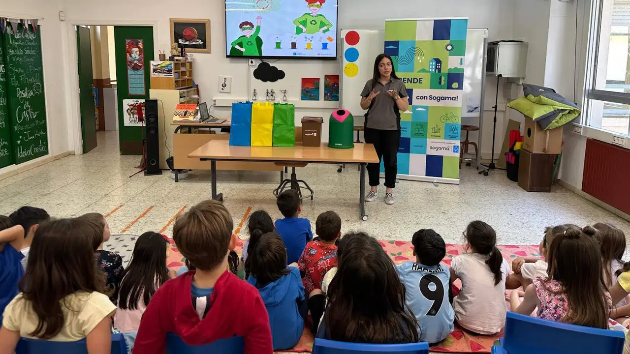 Sogama lleva el aprendizaje de las tres erres a las aulas.EP