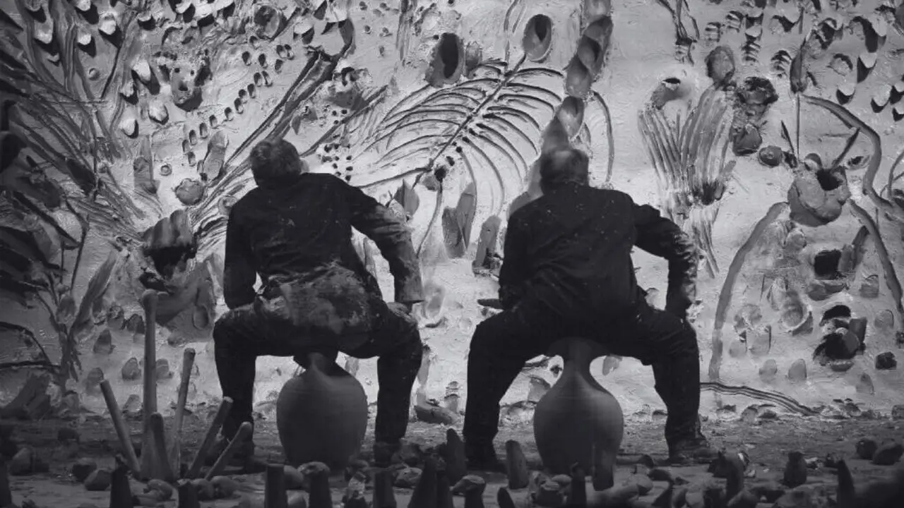 Miquel Barceló, a la izquierda, en una de sus muestras /AEP