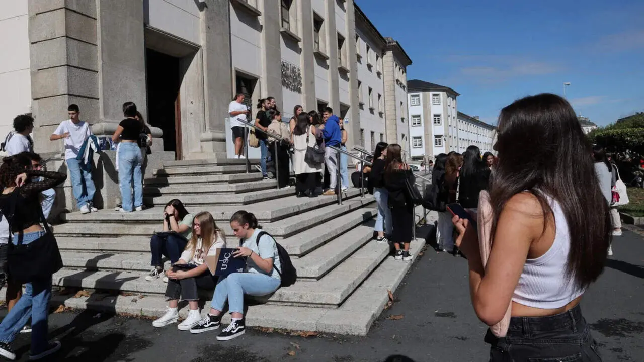 Universitarios del campus lucense. XESÚS PONTE (AEP)