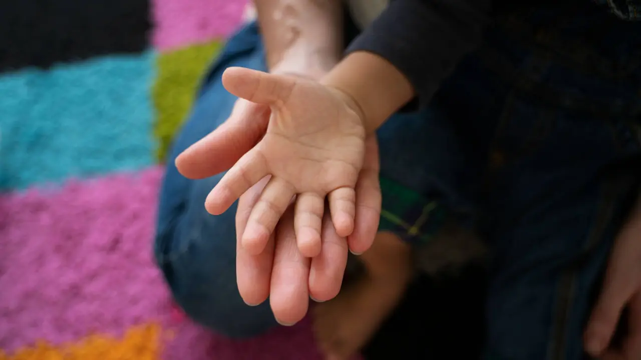 Las manos de un niño y un adulto. FREEPICK