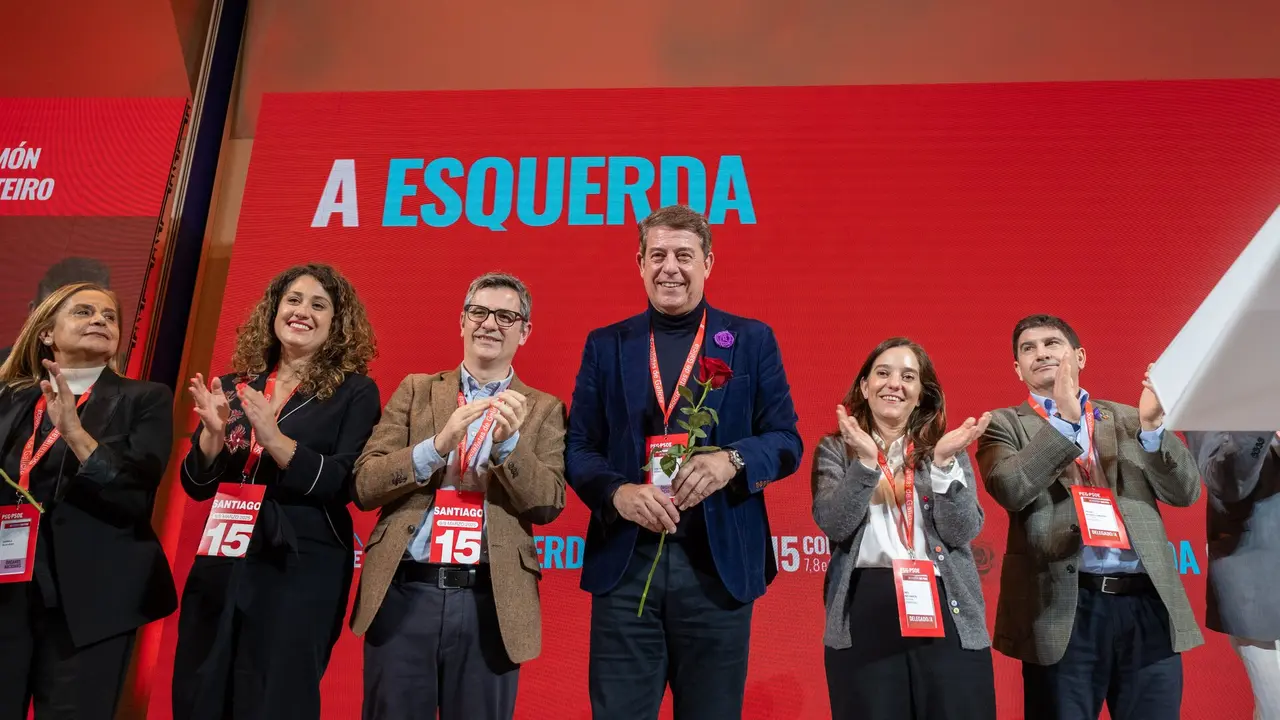 Besteiro, en el XV Congreso Nacional del PSdeG. CÉSAR ARXINA