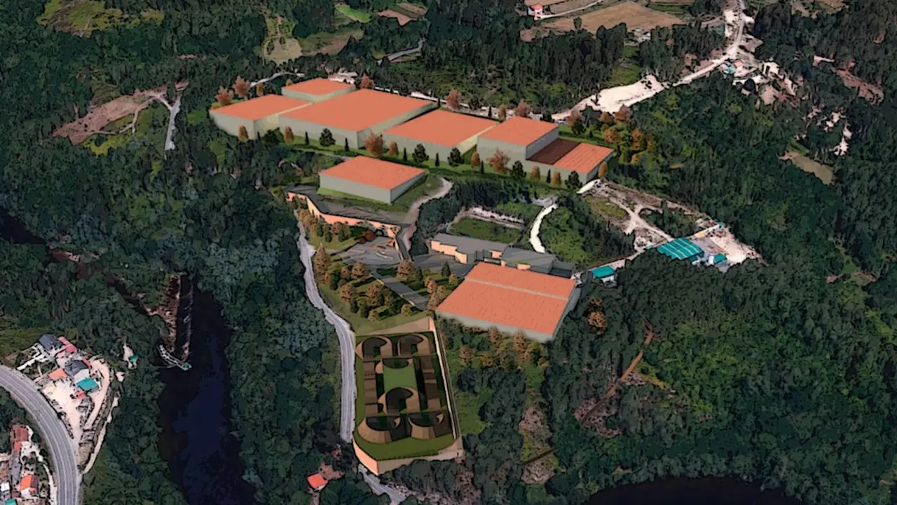 Simulación del resultado final del Centro de Alto Rendimiento Deportivo de Galicia de Cernadiñas. XUNTA