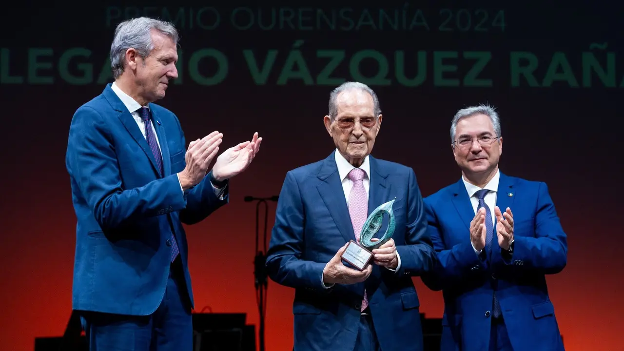 Vázquez Raña, al recibir un premio a su trayectoria en Galicia en 2024. EP