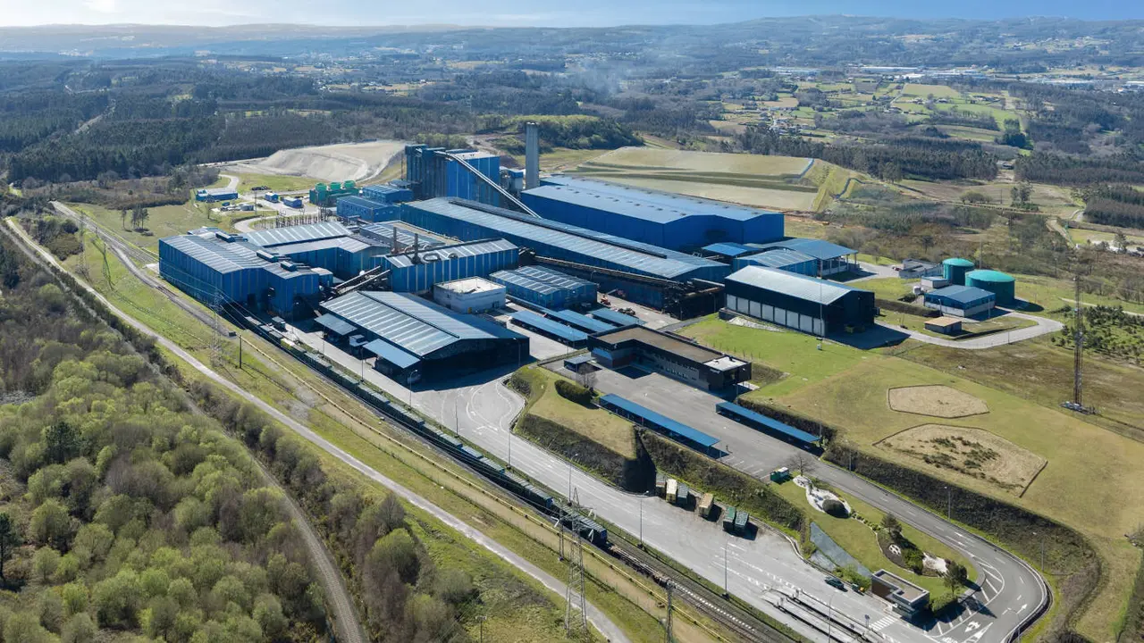 Vista aérea del complejo de Sogama. EP