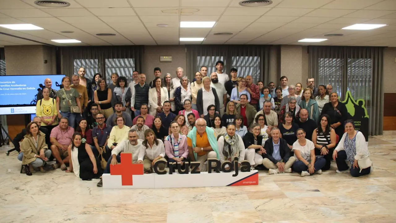 Encuentro de familias acogedoras organizado por Cruz Roja en Ourense en septiembre. EP