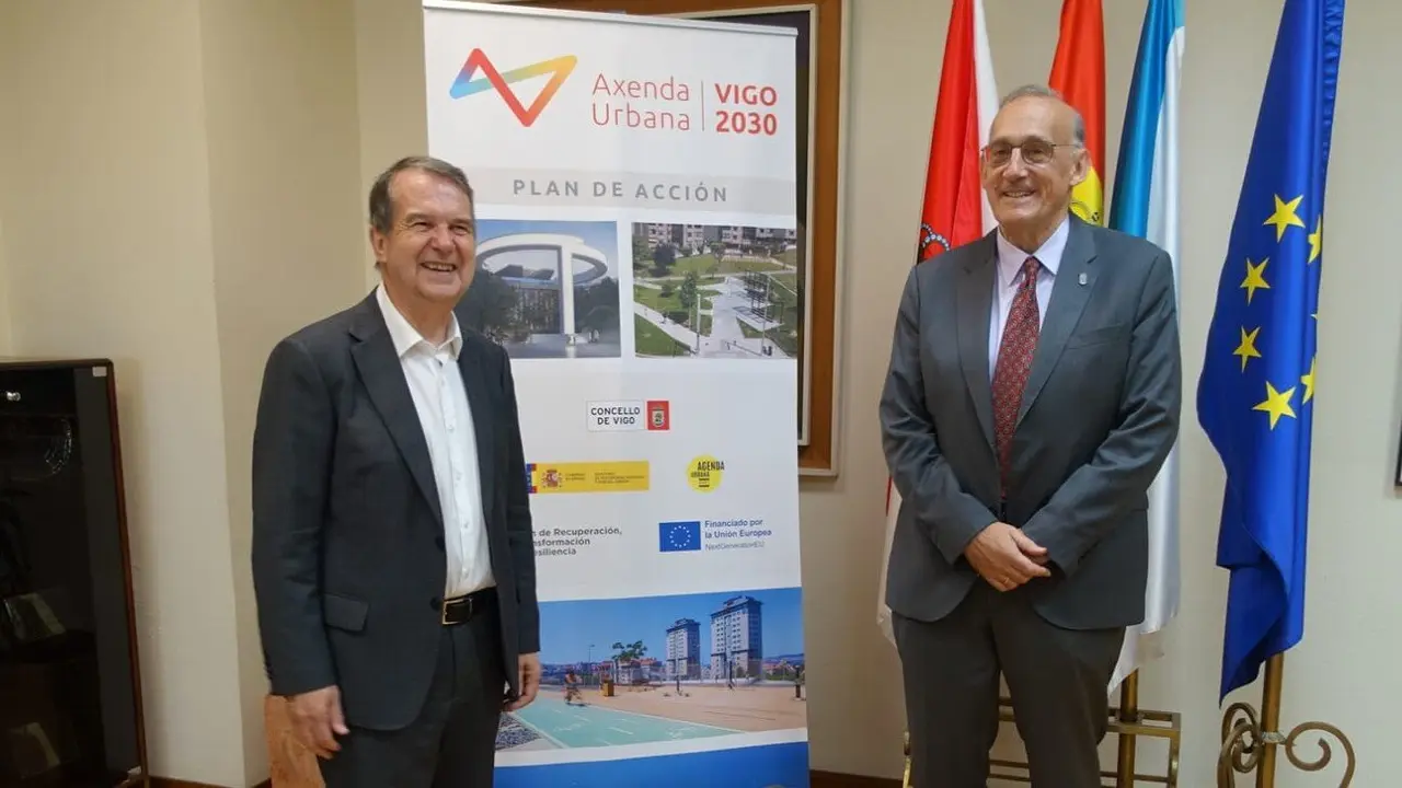 El alcalde de Vigo, Abel Caballero, y el rector de la UVigo, Manuel Reigosa. XV