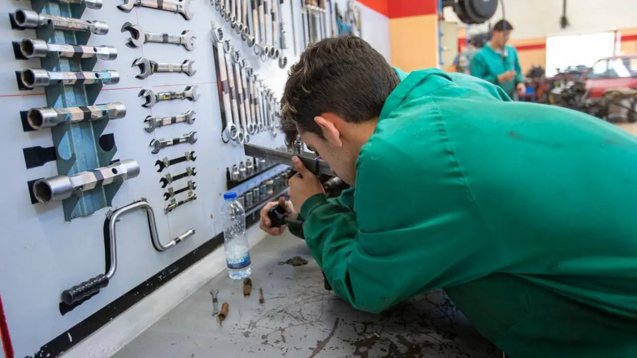 Un alumno de FP en Galicia. EP
