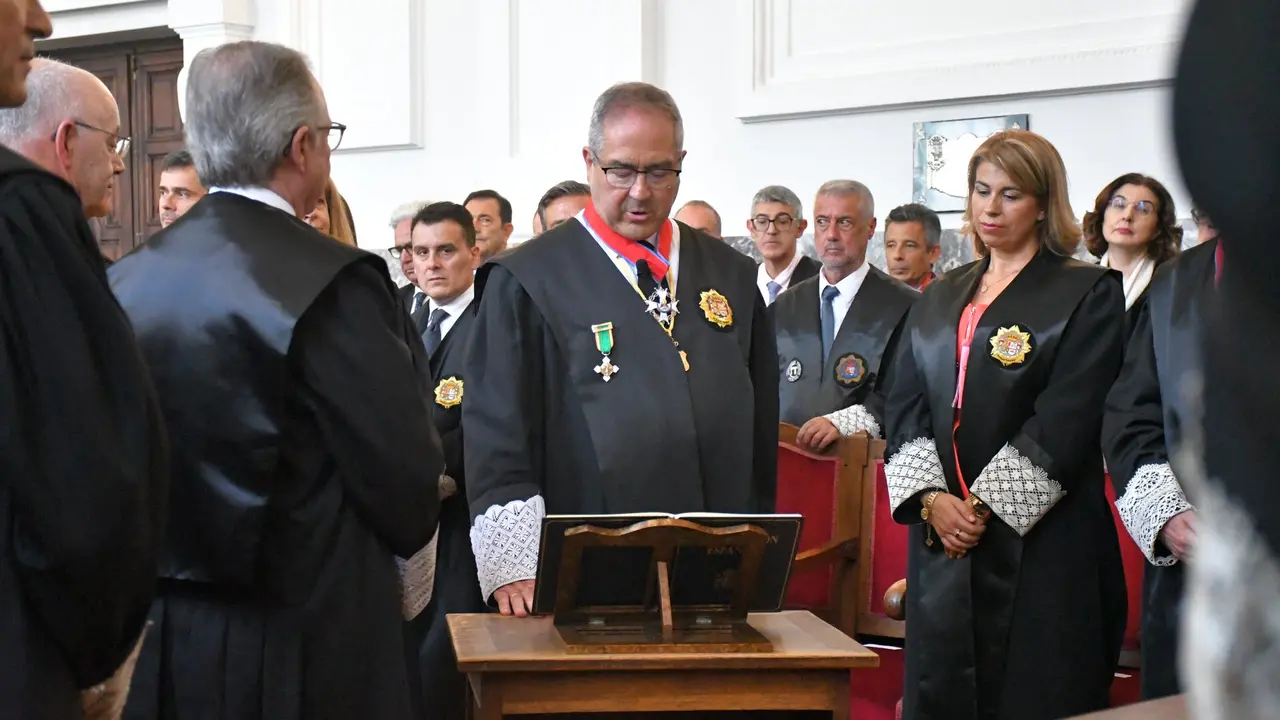Ignacio Picatoste durante su toma de posesión como presidente. EP