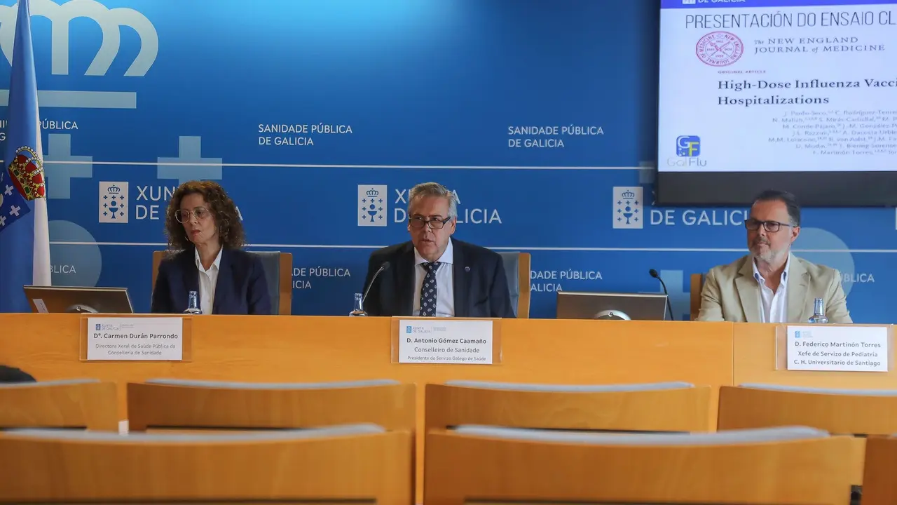 Carmen Durán, Antonio Gómez y Federico Martinón.EP