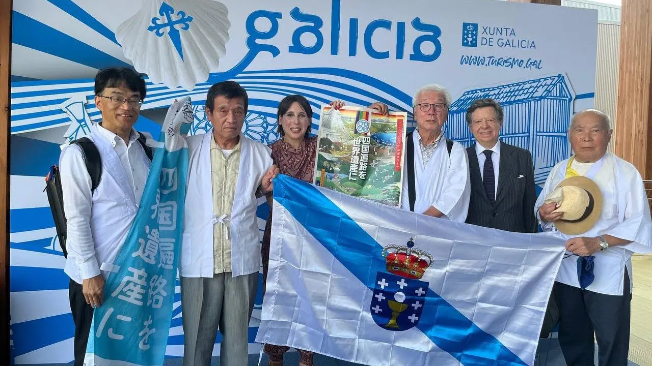 Lorenzana, ayer en la celebración del Día de Galicia en la Exposición Universal de Osaka. XUNTA