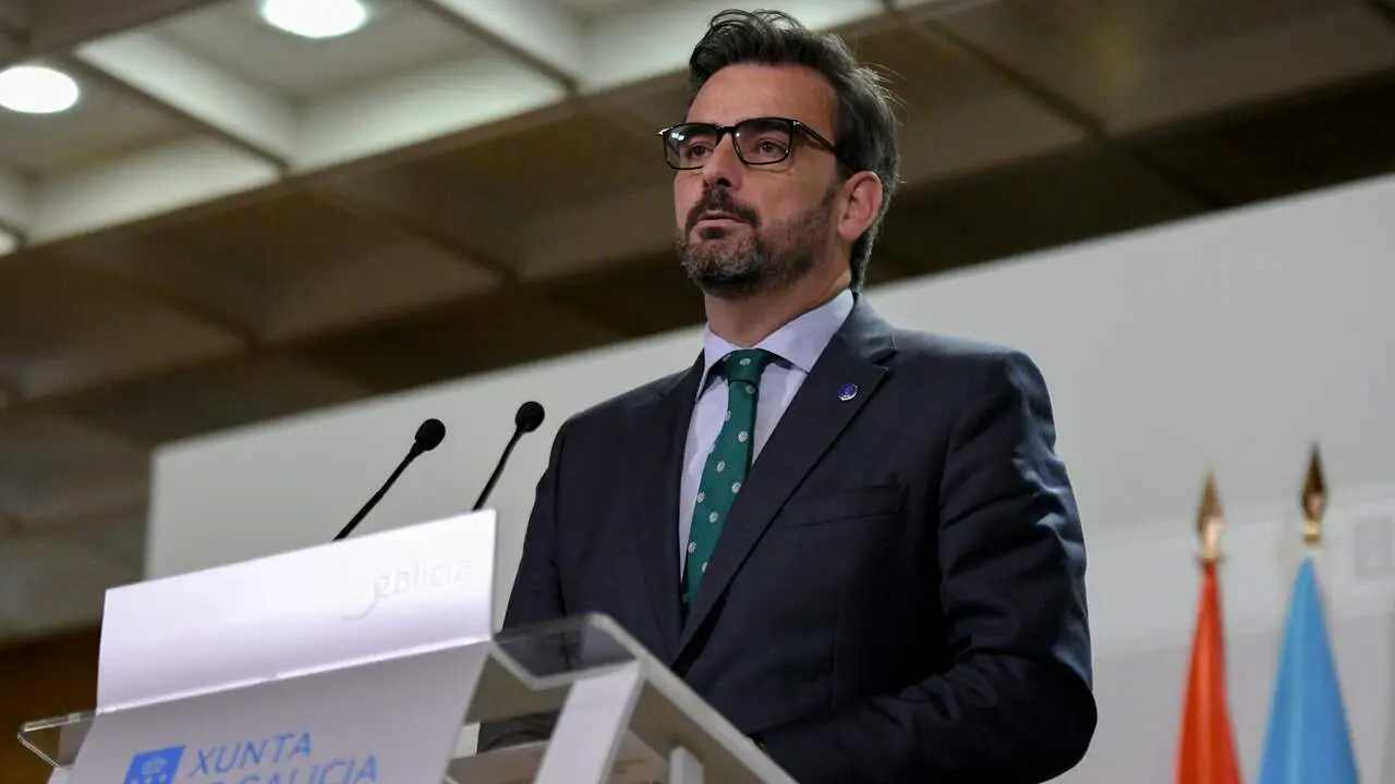 El conselleiro de Presidencia, Diego Calvo. MÓNICA ARCAY