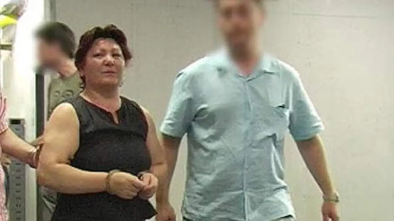 Remedios Sánchez, 'La mataviejas', tras su detención en 2006. EP