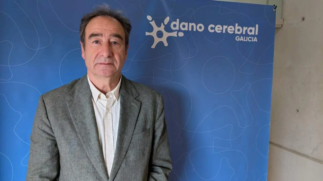 El presidente de Dano Cerebral Galicia, Luciano Fernández. CEDIDA