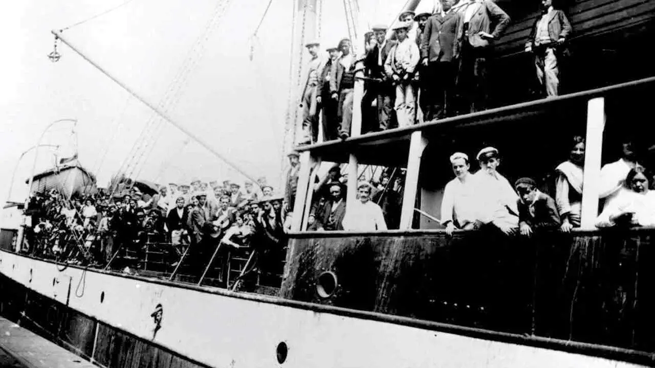 Emigrantes gallegos. AEP