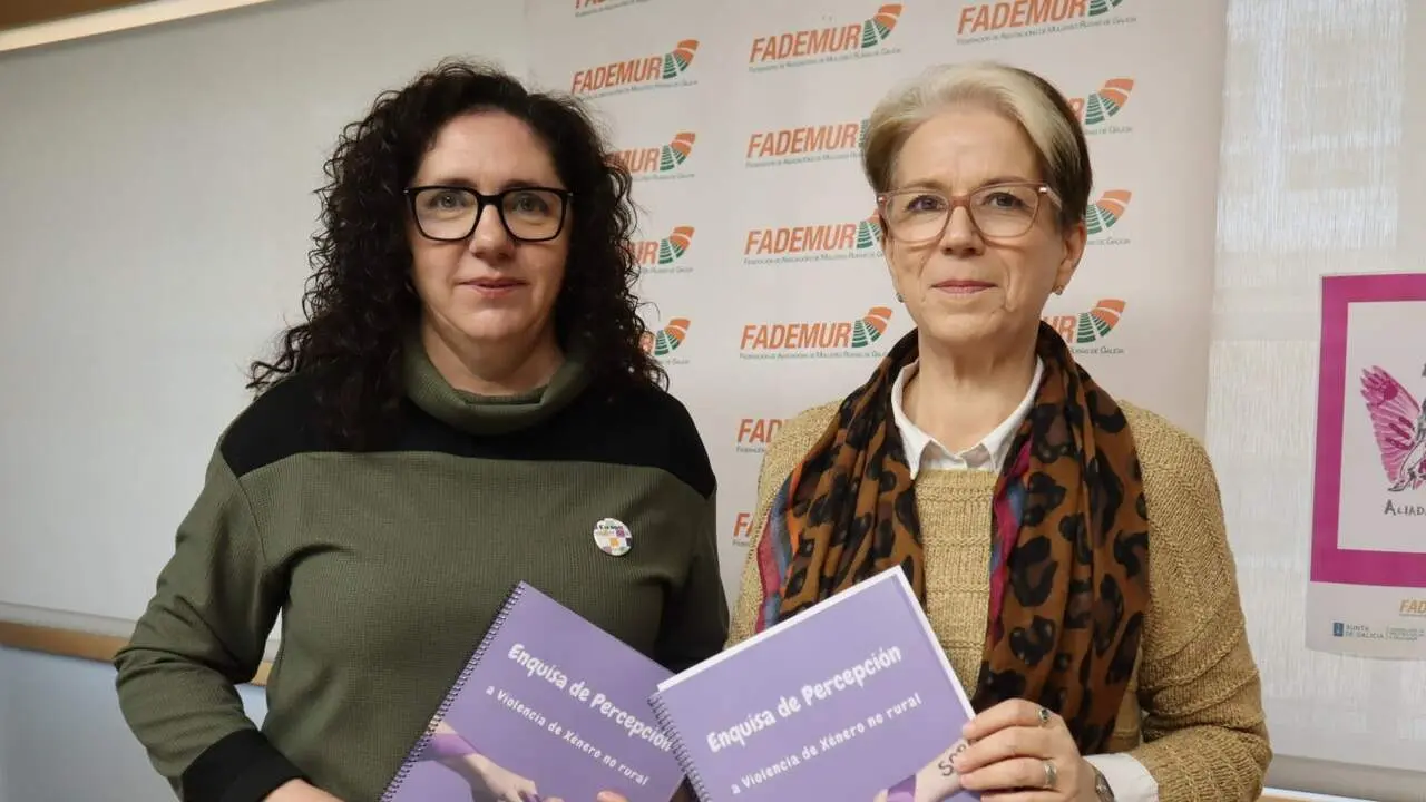 Rosa Arcos y Verónica Marcos, secretaria y presidenta de Fademur. EP.