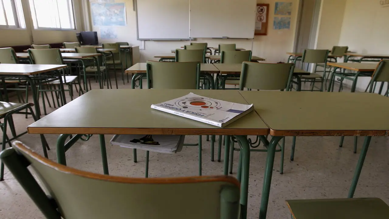 Un aula vacía.AEP