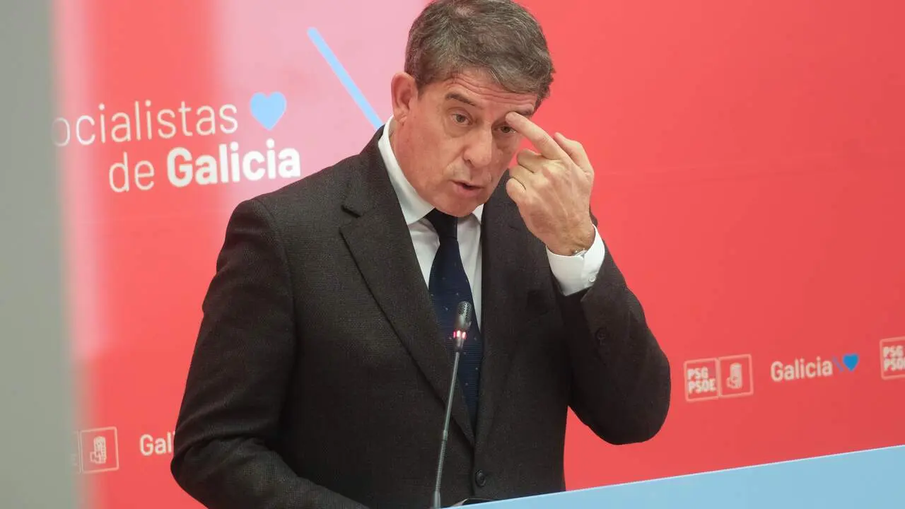 Jos&eacute; Ram&oacute;n G&oacute;mez Besteiro, en las instalaciones del grupo socialista en el Parlamento. AGN