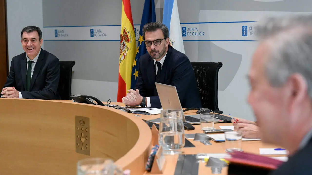 Diego Calvo presidi&oacute; el Consello da Xunta de este lunes en ausencia de Alfonso Rueda. NACHO SANT&Aacute;S
