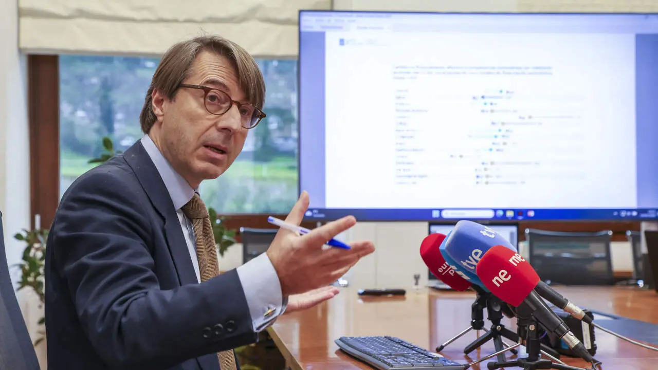 El conselleiro de Facenda e Administraci&oacute;n P&uacute;blica de la Xunta, Miguel Corgos, este martes. XO&Aacute;N REY (EFE)