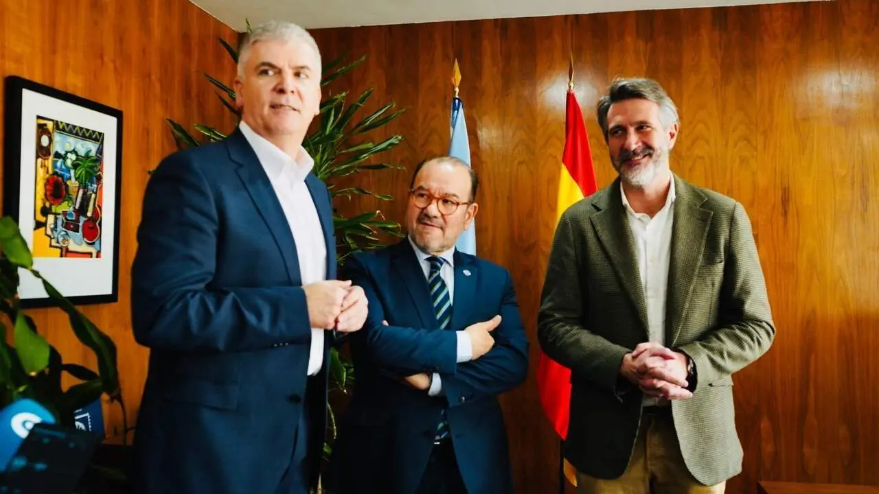 Santiago Lago, Antonio L&oacute;pez, y Alberto Varela. FEGAMP