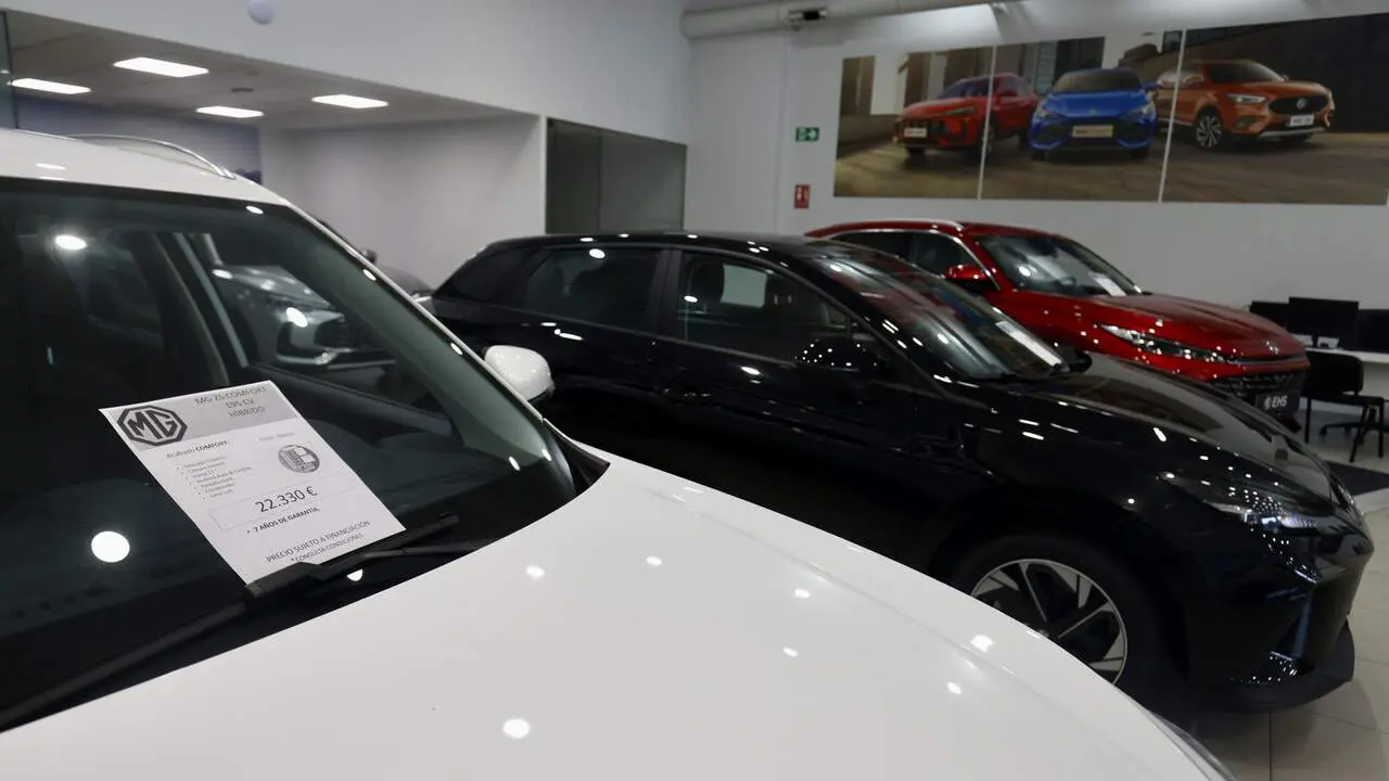 Veh&iacute;culos en un concesionario. RAFA FARI&Ntilde;A