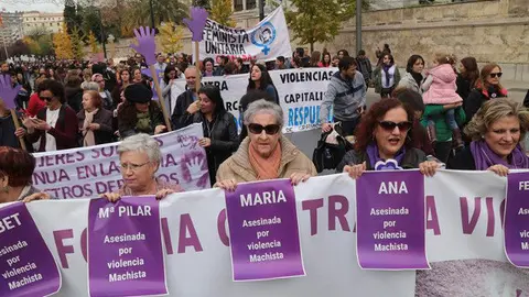 Manifestación contra la violencia de género. EFE