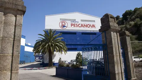 Entrada a la sede del grupo Pescanova. EP