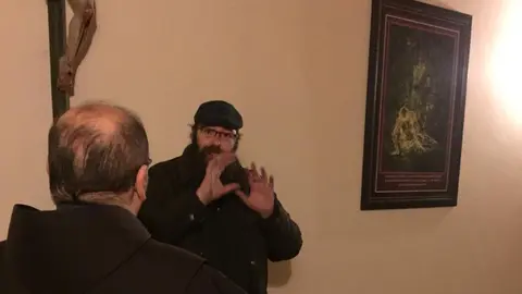 Rodrigo Cota en el monasterio. DP