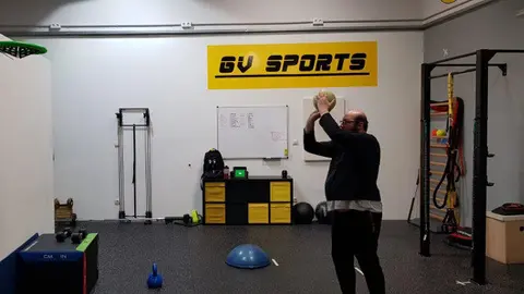 Rodrigo Cota, durante los entrenamientos de esta semana. DP