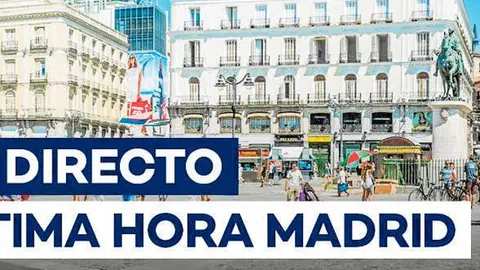 Momento de un informativo durante una conexi&oacute;n con la capital de Espa&ntilde;a. DP