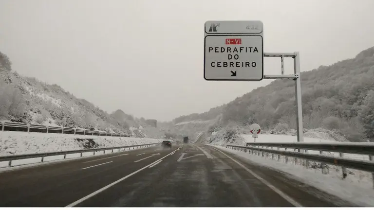 La A-6, en Pedrafita. EP