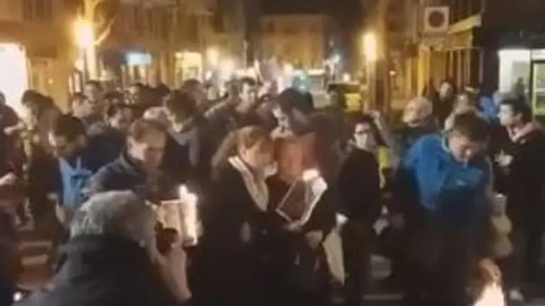 Quema de fotos del Rey