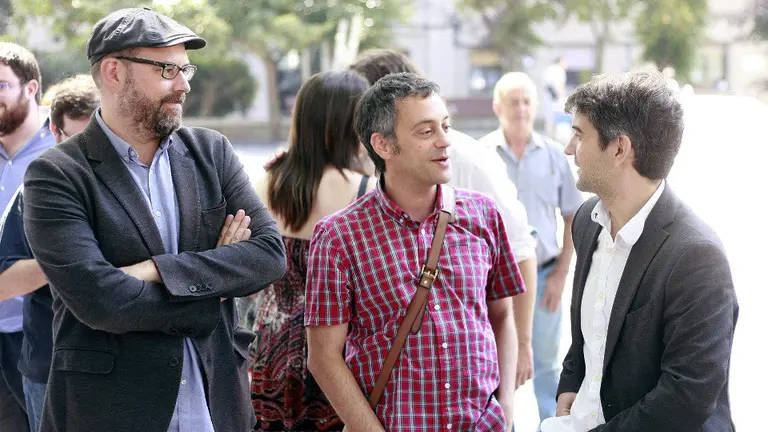 Martiño Noriega, Xulio Ferreiro e Jorge Suárez. CABALAR (EFE)