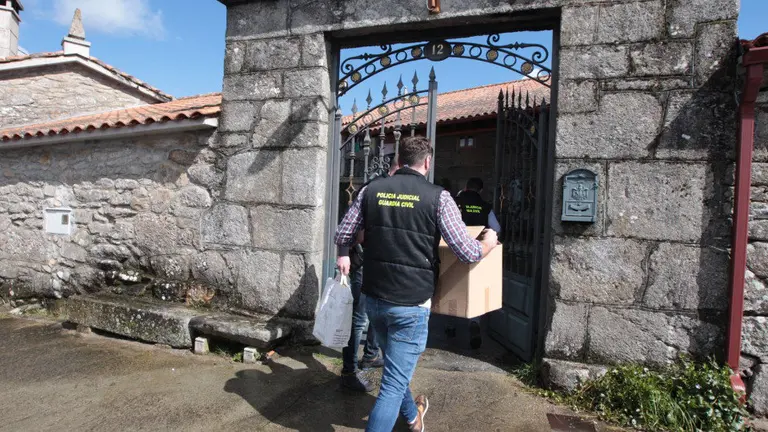 La vivienda de Esporiz en la que se produjo el crimen. J.VÁZQUEZ