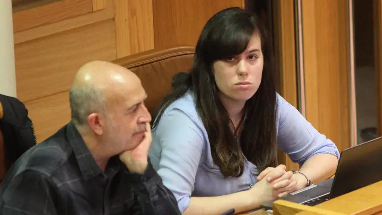 Paula Quinteiro, en el pleno. PEPE FERRÍN