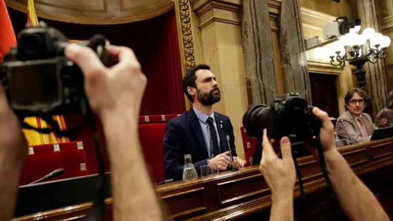 Torrent, antes de iniciar su discurso. EFE