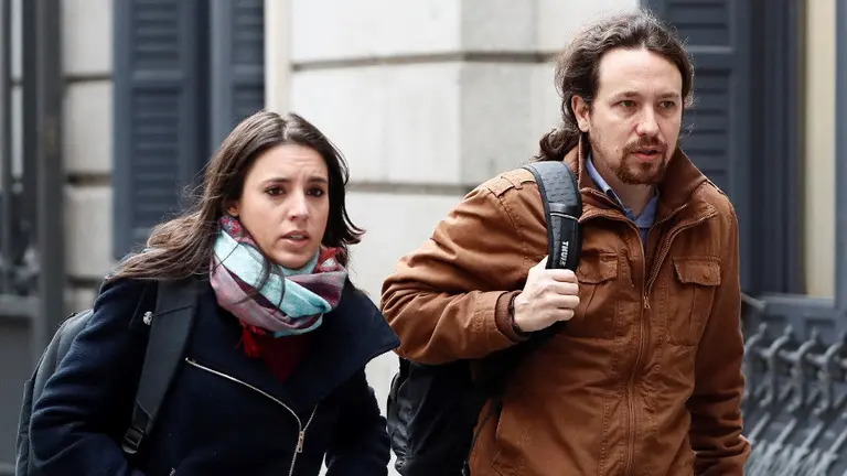 Irene Montero y Pablo Iglesias. EFE