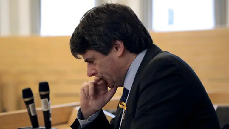 Puigdemont, en Finlancia el 23 de marzo. JUANJO GALÁN