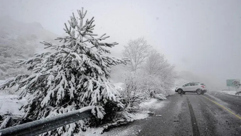Nevada en A Canda. BRAIS LORENZO (EFE)