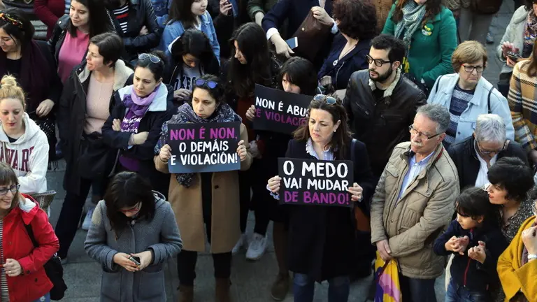 Concentración en Lugo contra la sentencia de La Manada. SEBAS SENANDE