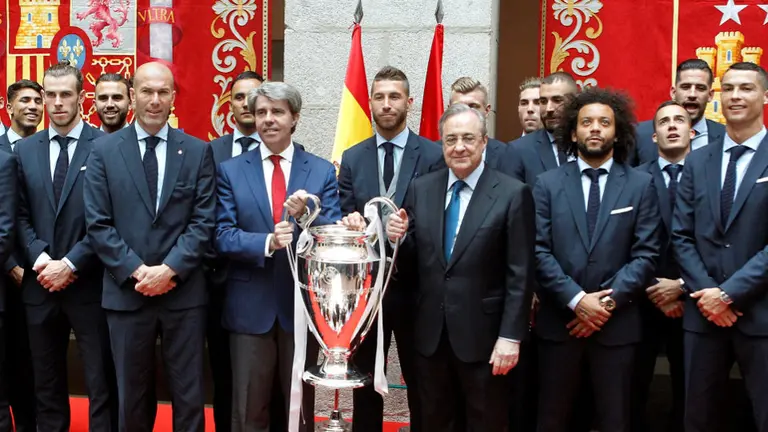 La plantilla del Real Madrid en la Comunidad. EFE