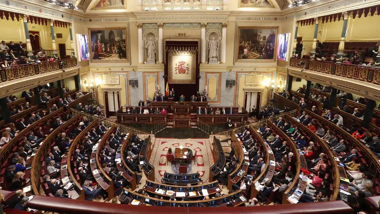 El hemiciclo del Congreso. JAVIER LIZÓN (EFE)